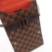 LOUIS VUITTON PORTOBELLO DAMIER EBENE SHOULDER BAG PVC LEATHER BROWN