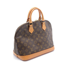 LOUIS VUITTON ALMA PM MONOGRAM HANDBAG PVC LEATHER BROWN