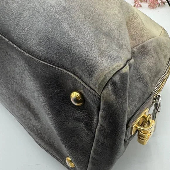PRADA Mini Duffle Bag Logo Shoulder Bag