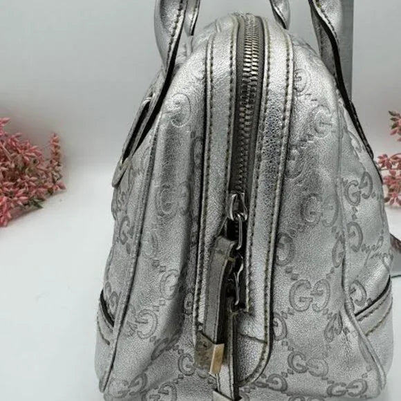 Gucci Silver Handbag