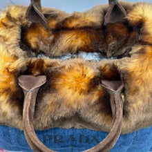 Prada Large Denim Fur Canapa Tote-LIMITED ADDITION!!