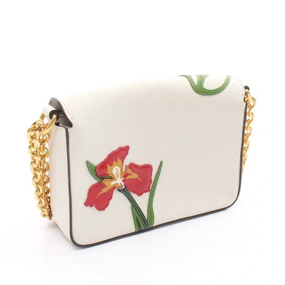 TORY BURCH KIRA KIRA CHAIN SHOULDER BAG FLORAL PATTERN