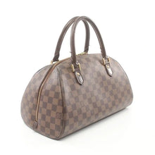 LOUIS VUITTON RIVERA MM DAMIER EBENE HANDBAG PVC LEATHER BROWN