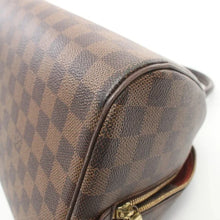 LOUIS VUITTON RIVERA MM DAMIER EBENE HANDBAG PVC LEATHER BROWN