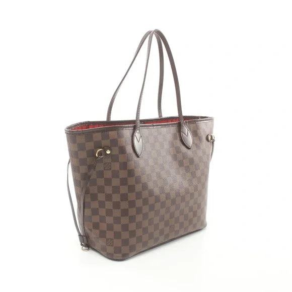 LOUIS VUITTON NEVERFULL MM DAMIER EBENE SHOULDER BAG TOTE BAG PVC LEATHER BROWN