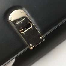 Salvatore Ferragamo GANCINI SHOULDER WALLET LEATHER BLACK